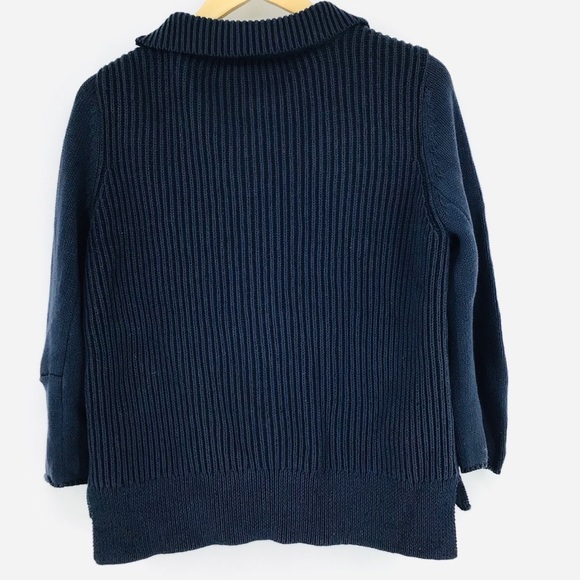 Cabi Pursuit Navy Snap Ribbed Cardigan - Picture 4 of 6